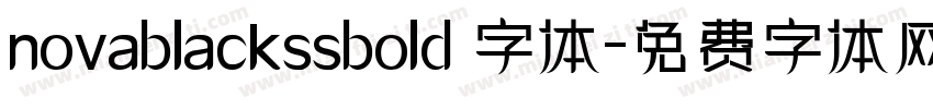 novablackssbold 字体字体转换
